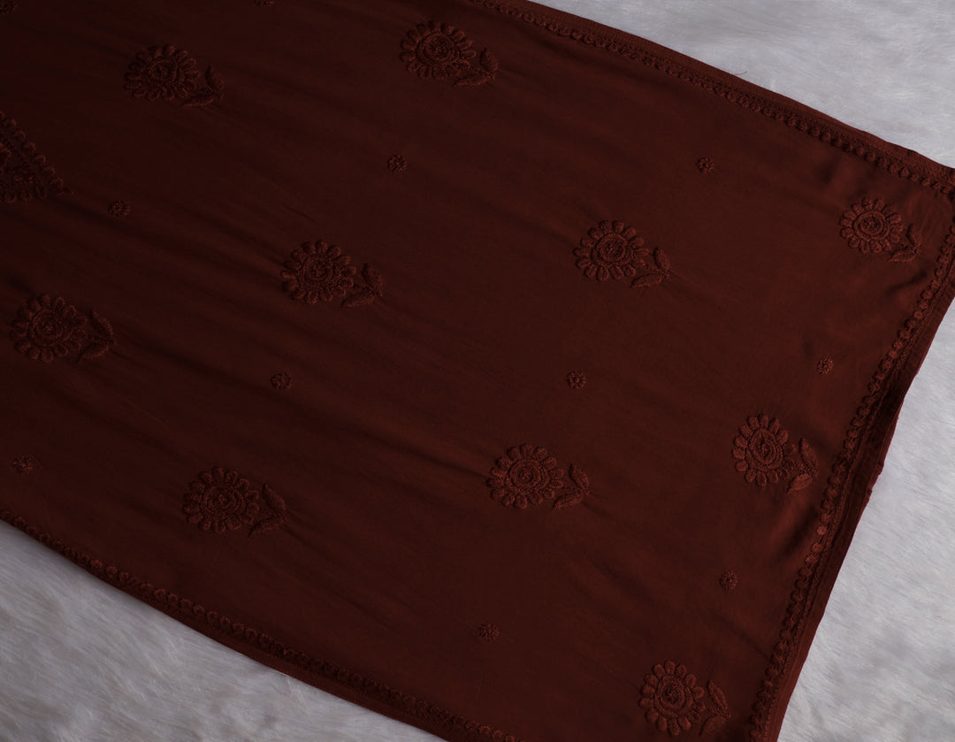 Alina Chocolate Brown Long Rayon Kurta