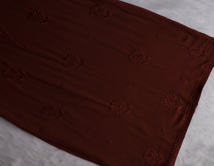 Alina Chocolate Brown Long Rayon Kurta