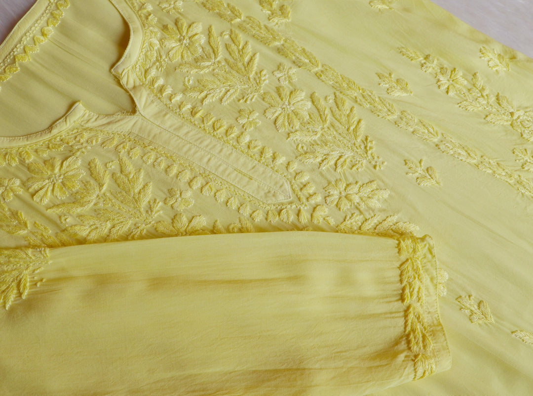 Mehreen Lemon Yellow Modal short top