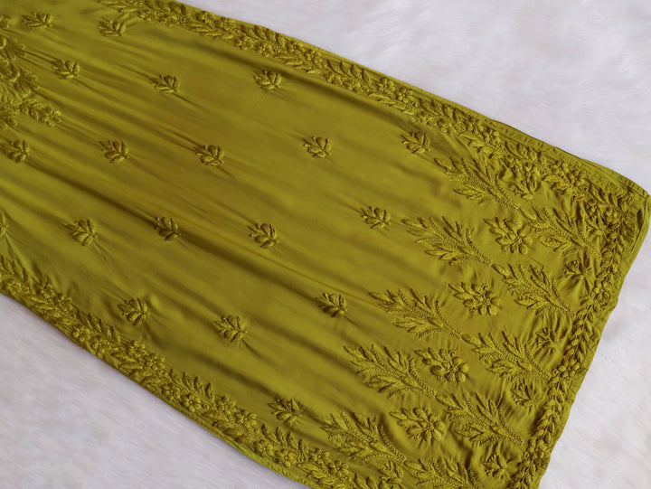 Duaa Olive Green Modal Ombre Kurta Pant set