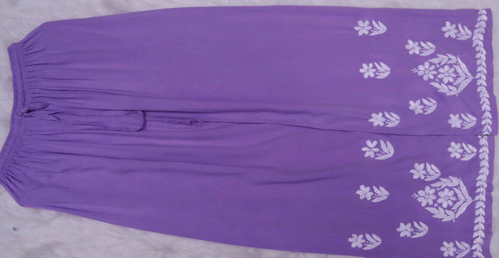 Noura Purple Rayon Kurta Pant set