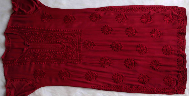 Duaa Maroon Modal Kurta Pant set