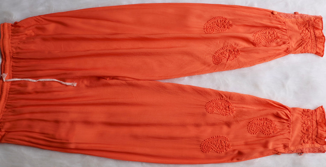 Zamda Afghani Orange Pure Modal Set