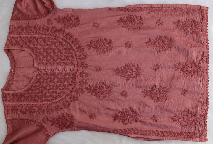 Jannat Dusty Purple Short Chanderi Kurta