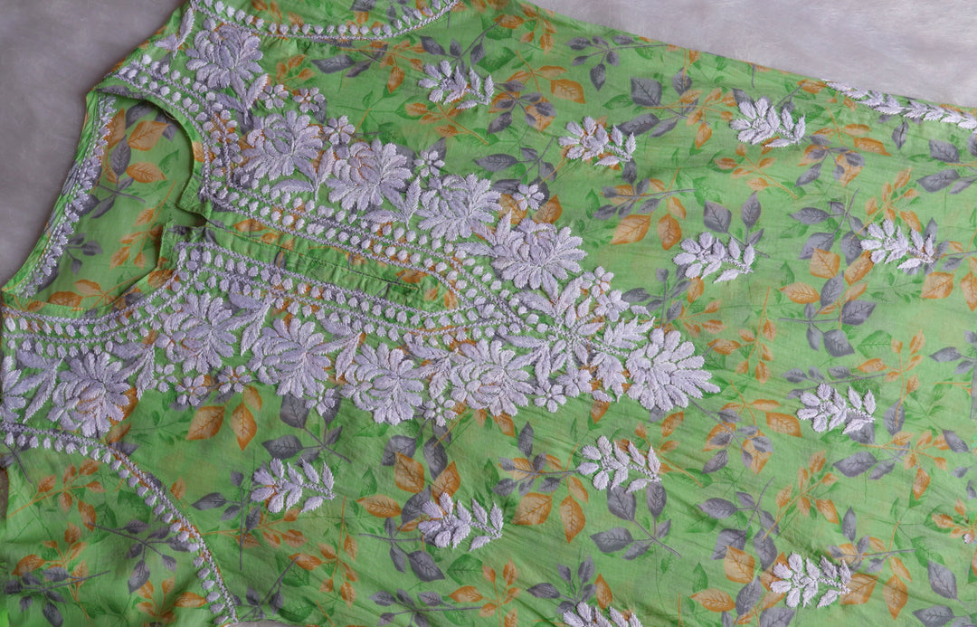 Iris Green Pure Mulmul set