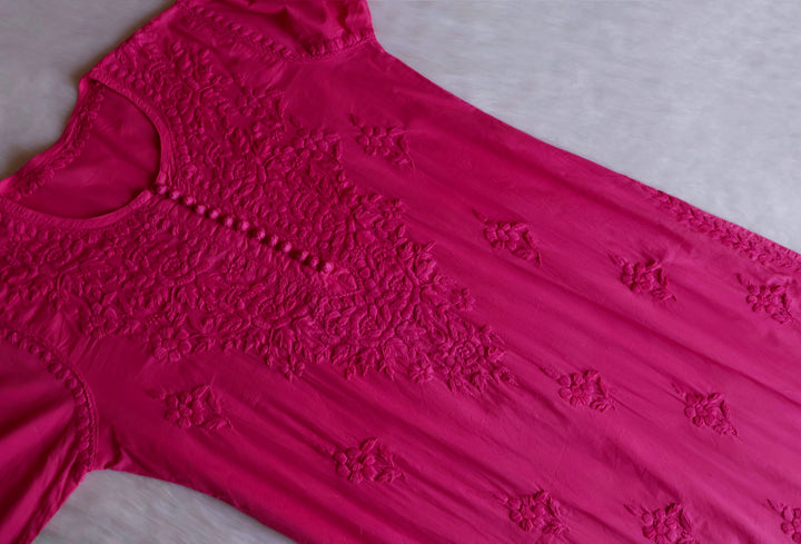 Aayat Pink Cotton Kurta