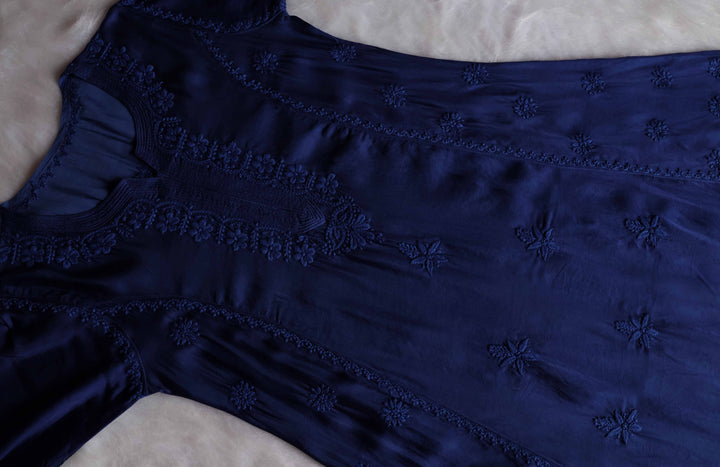 Mehr Royal Blue Modal Silk Dress