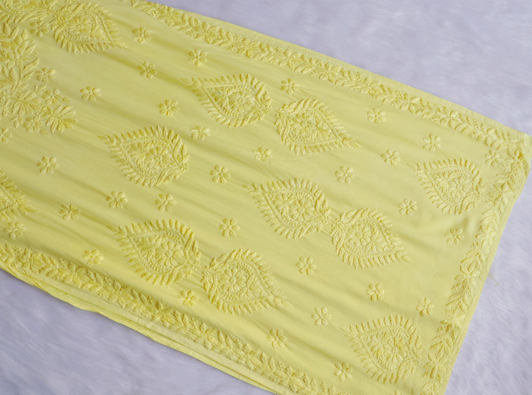 Zobia Yellow 2 piece Rayon set