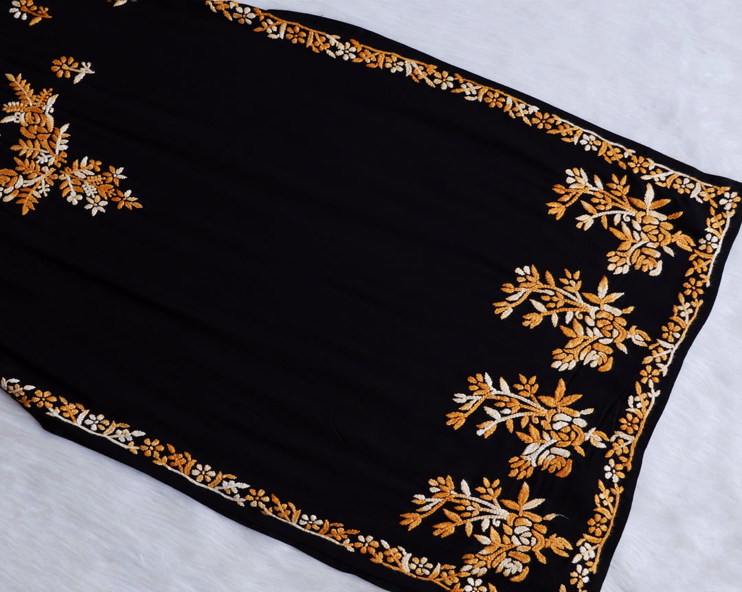 Eliza Black & Yellow Ombre Long Rayon Kurta