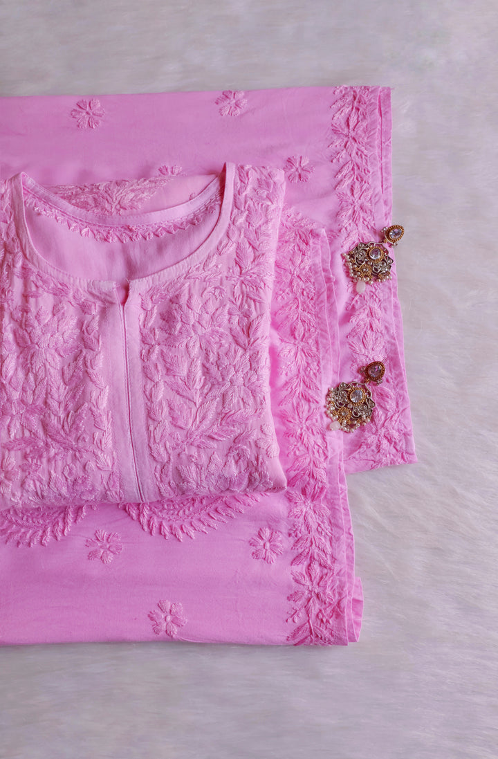 Zobia Baby Pink 2 piece Rayon set
