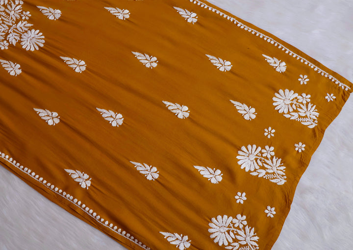 Duaa Mustard Long Rayon kurta