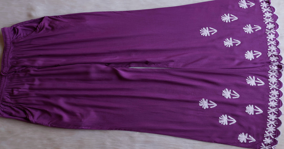 Mira Dusty Purple Rayon Kurta Pant set