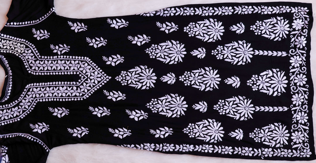 Amaara Black Rayon Kurta Set