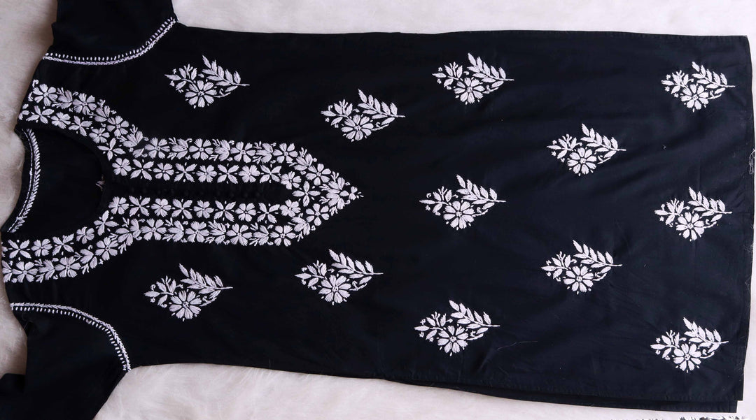 Amaara Black Cotton Kurta