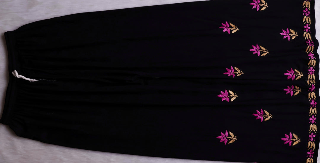 Gulaab Black, Pink & Beige Rayon Kurta Set