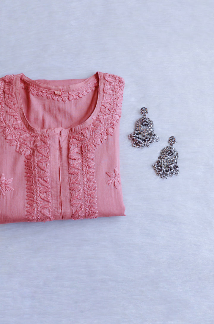 Heer Rose Brown Pure Cotton Kurta