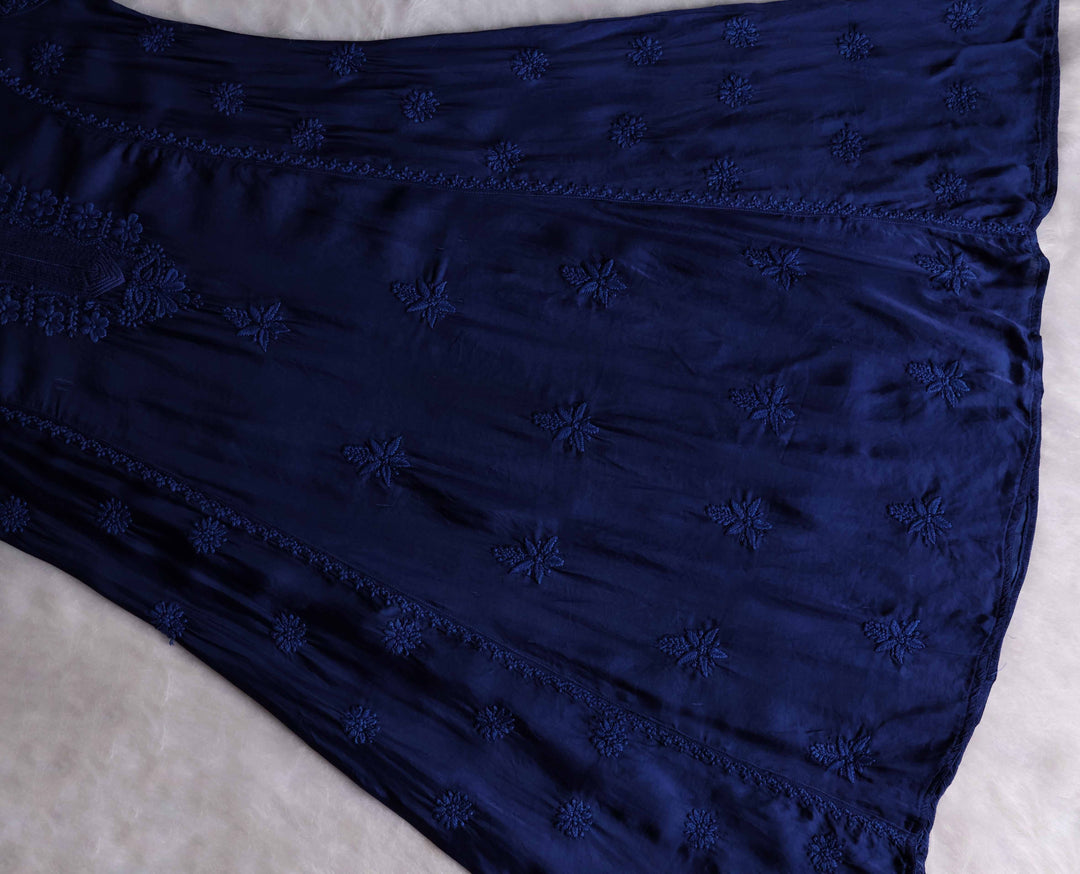 Mehr Royal Blue Modal Silk Dress