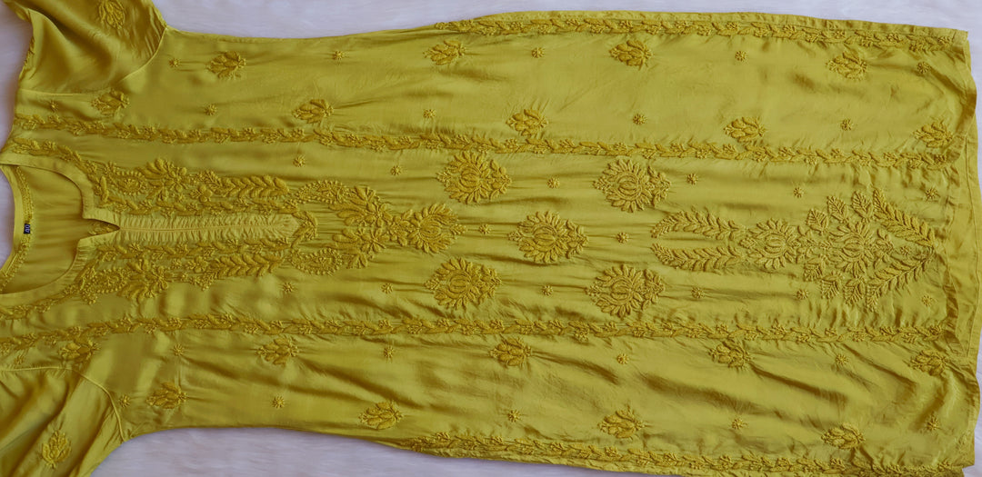 Haania Olive Green Pure Muslin Kurta
