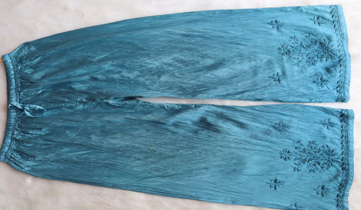 Alanah Sea Blue Pure Chanderi set