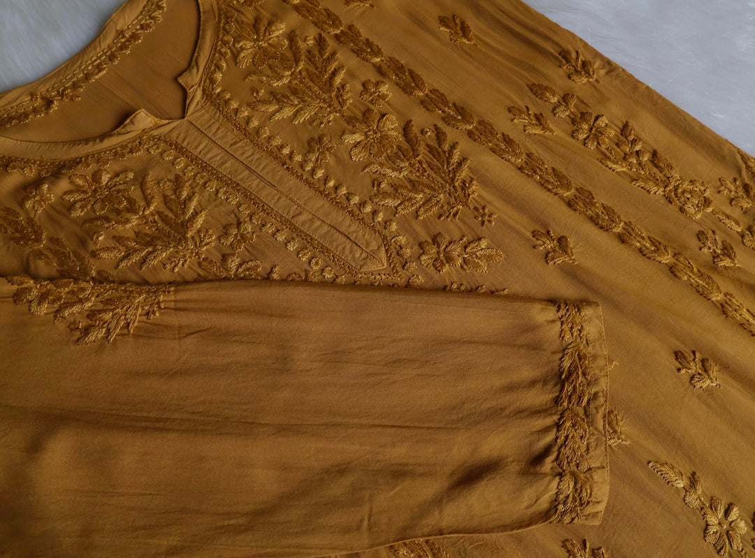 Mehreen Mustard Modal short top