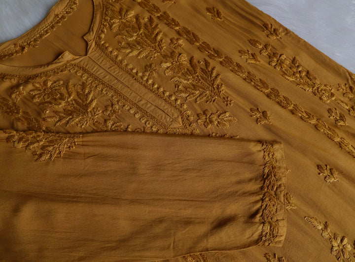 Mehreen Mustard Modal short top