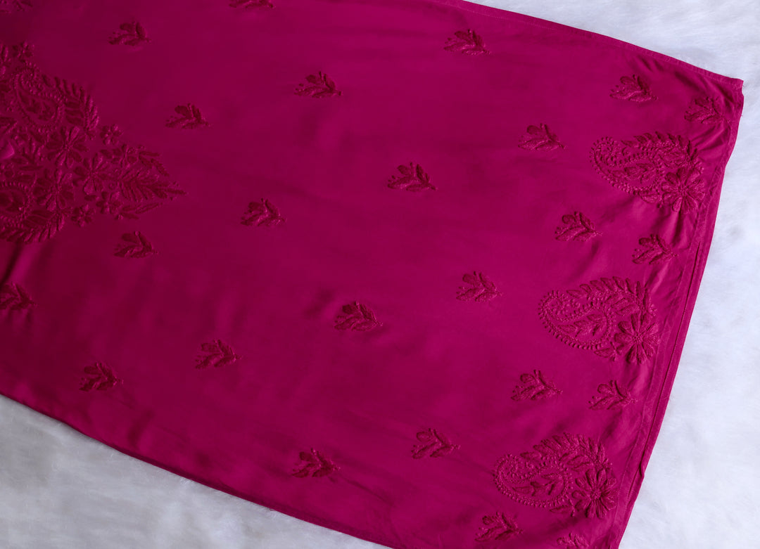 Zahrah Deep Pink Long Rayon Kurta