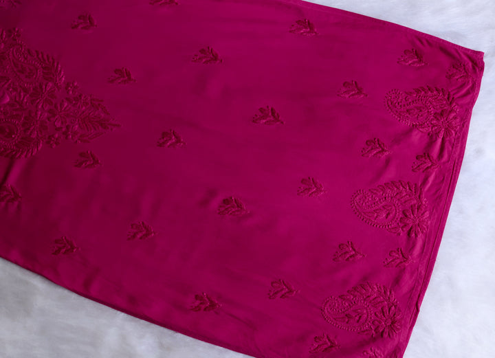Zahrah Deep Pink Long Rayon Kurta