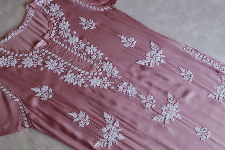 Mahnoor Rosewood Modal Silk Kurta Set