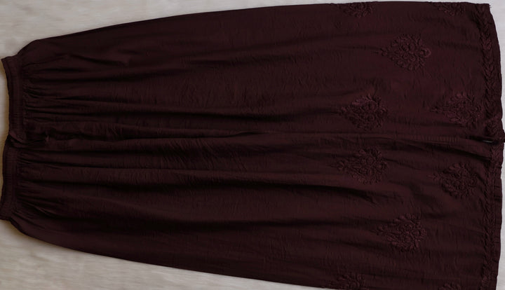 Alfiya Chocolate Brown Pure Chanderi set