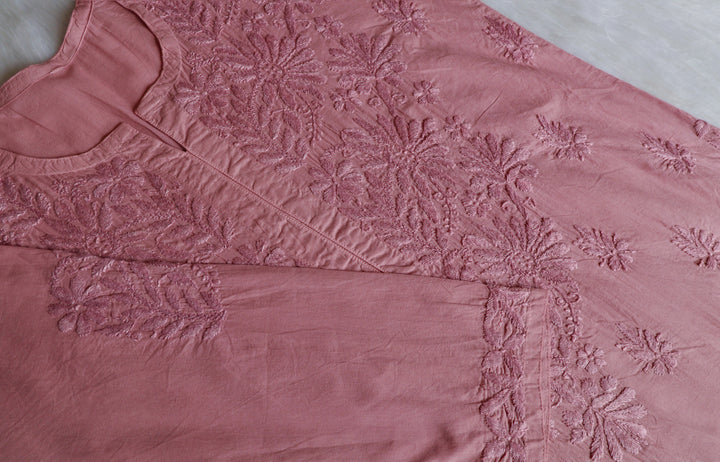 Anah Rose Brown Pure Cotton Kurta