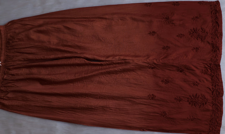 Jannat Rose Brown Pure Chanderi set