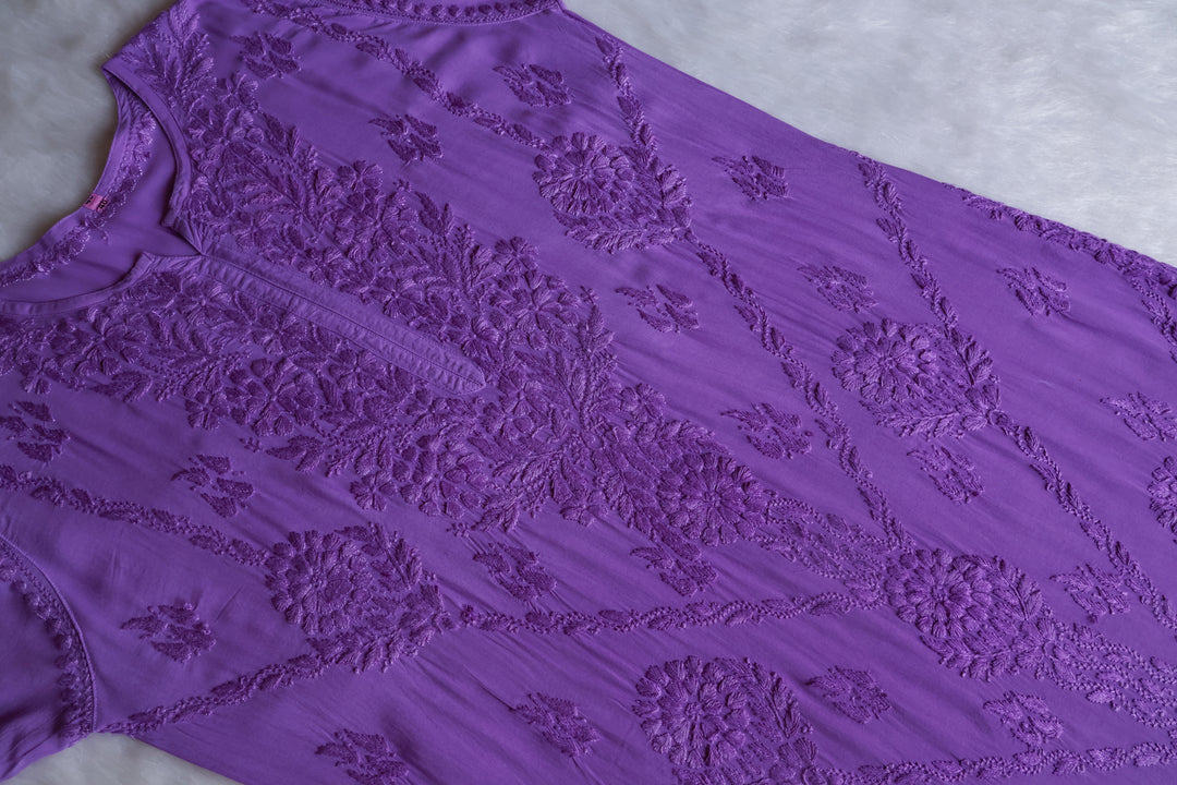 Anam Lavender Modal Ombre Kurta Pant set