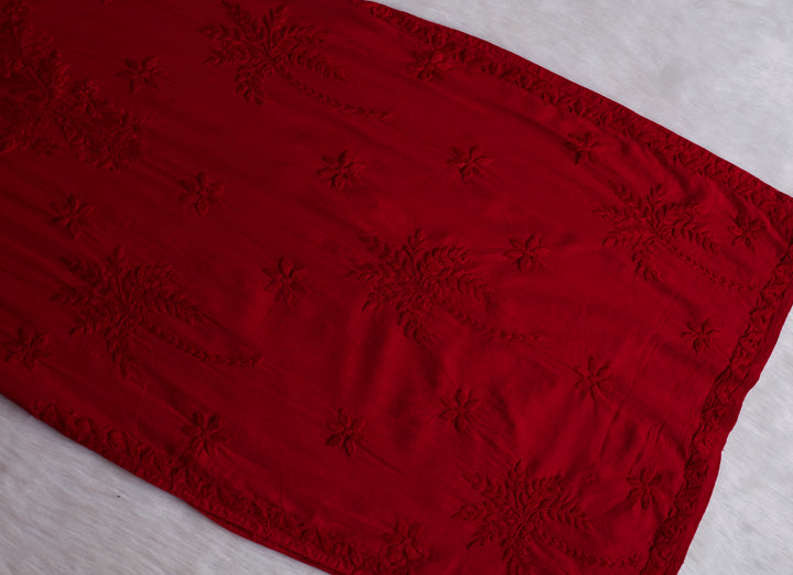 Zaira Red Pure Cotton Kurta
