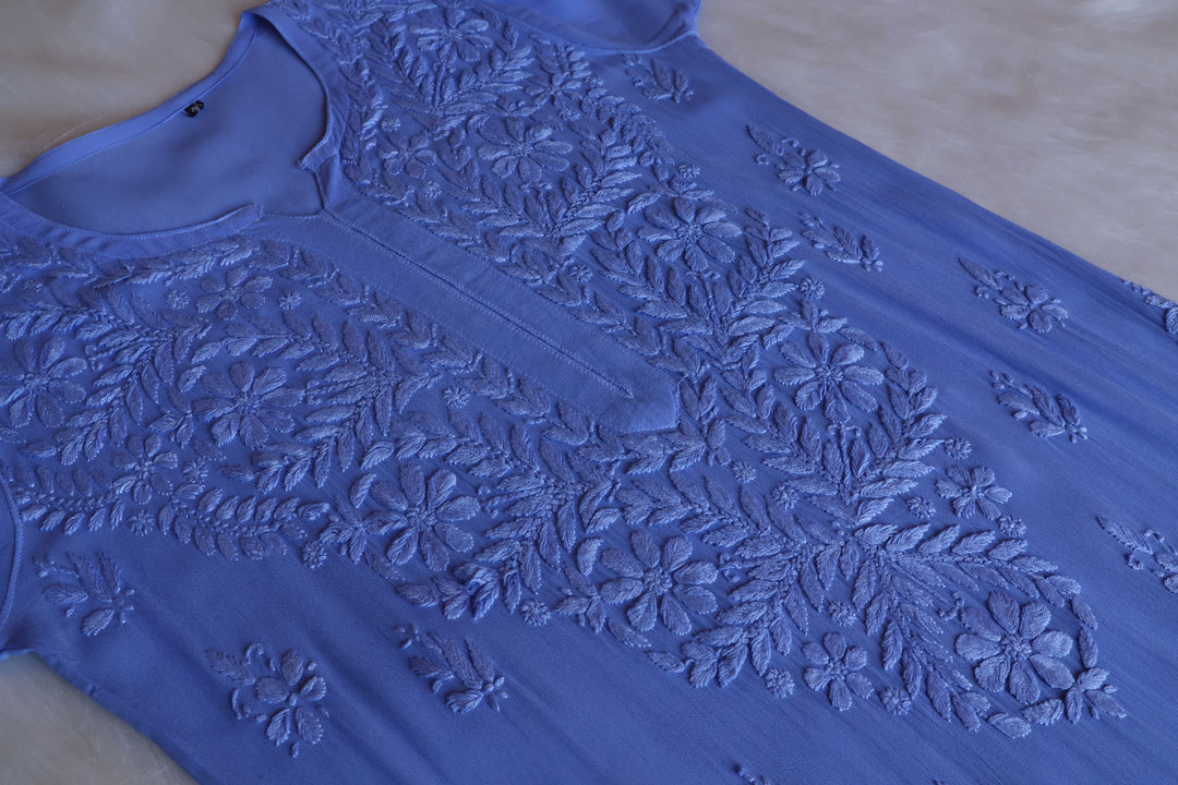 Zimra Ice Blue Viscose 3 Piece Set