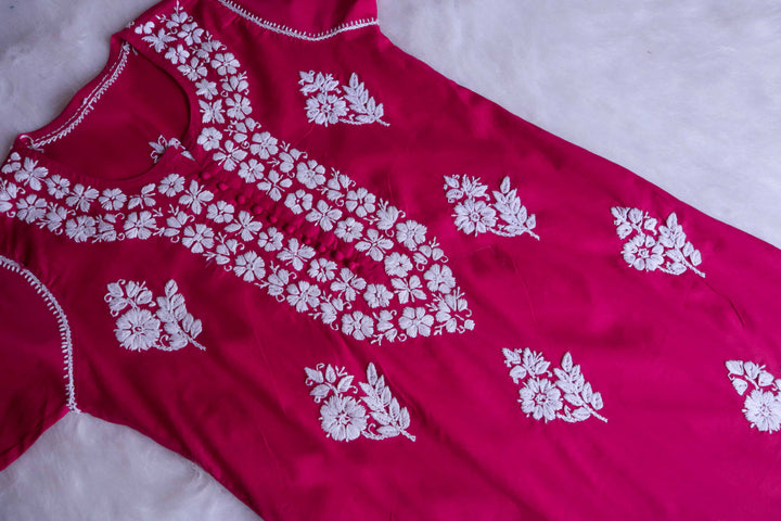 Amaara Deep Pink Cotton Kurta