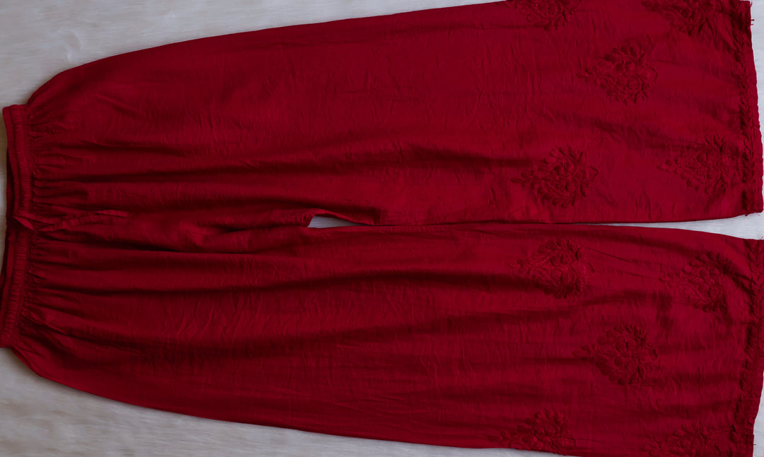 Alfiya Maroon Pure Chanderi set