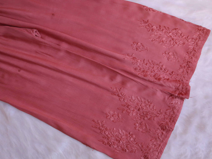 Aayat Rose Brown Rayon Kurta Pant set