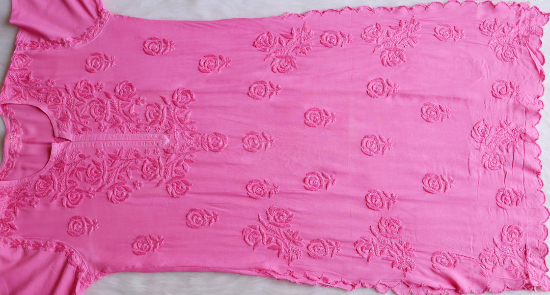 Gul Baby Pink Scalloped Rayon set