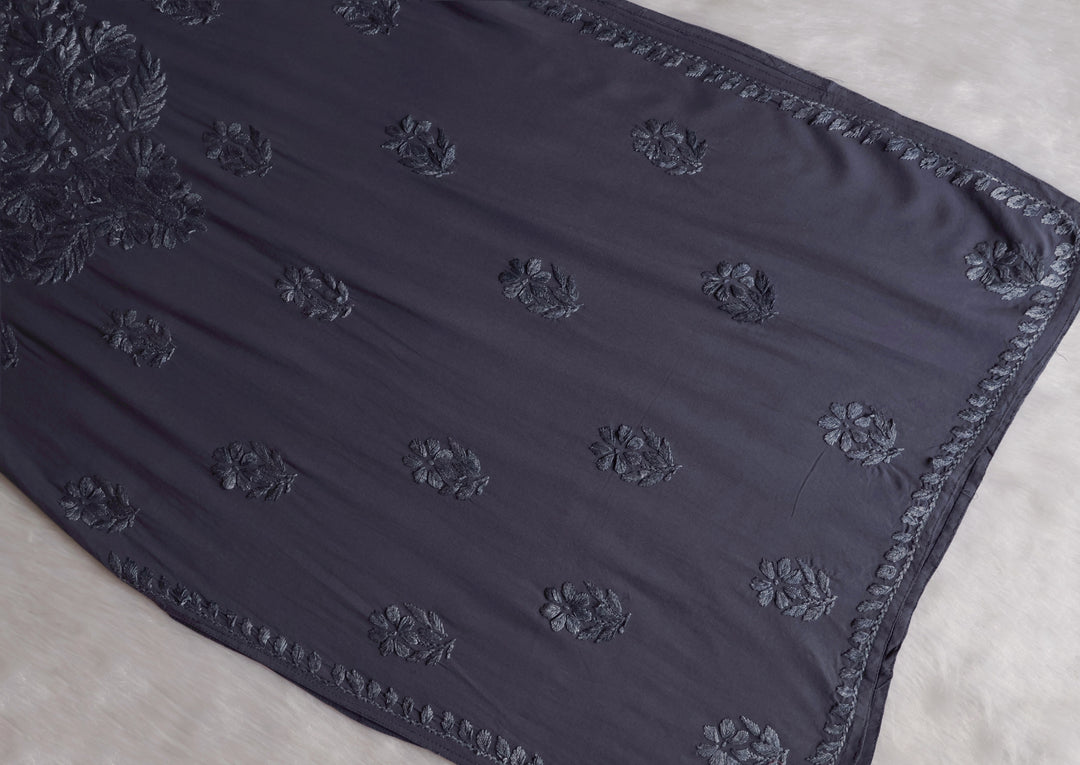 Ayra Grey Long Rayon Kurta