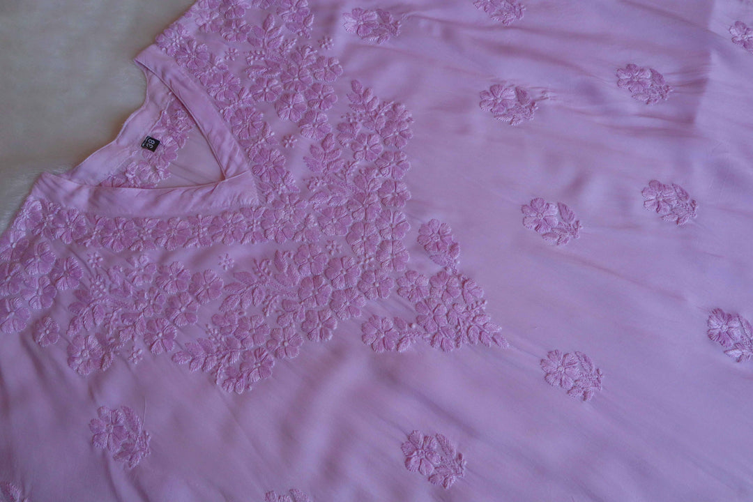 Sadiya Lavender Luxe Muslin Kaftan