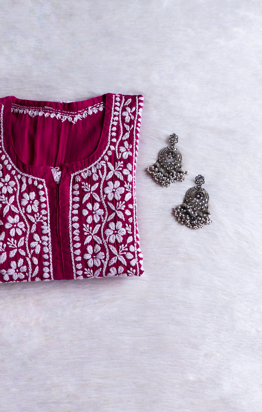 Waliya Mulberry Purple Cotton Kurta