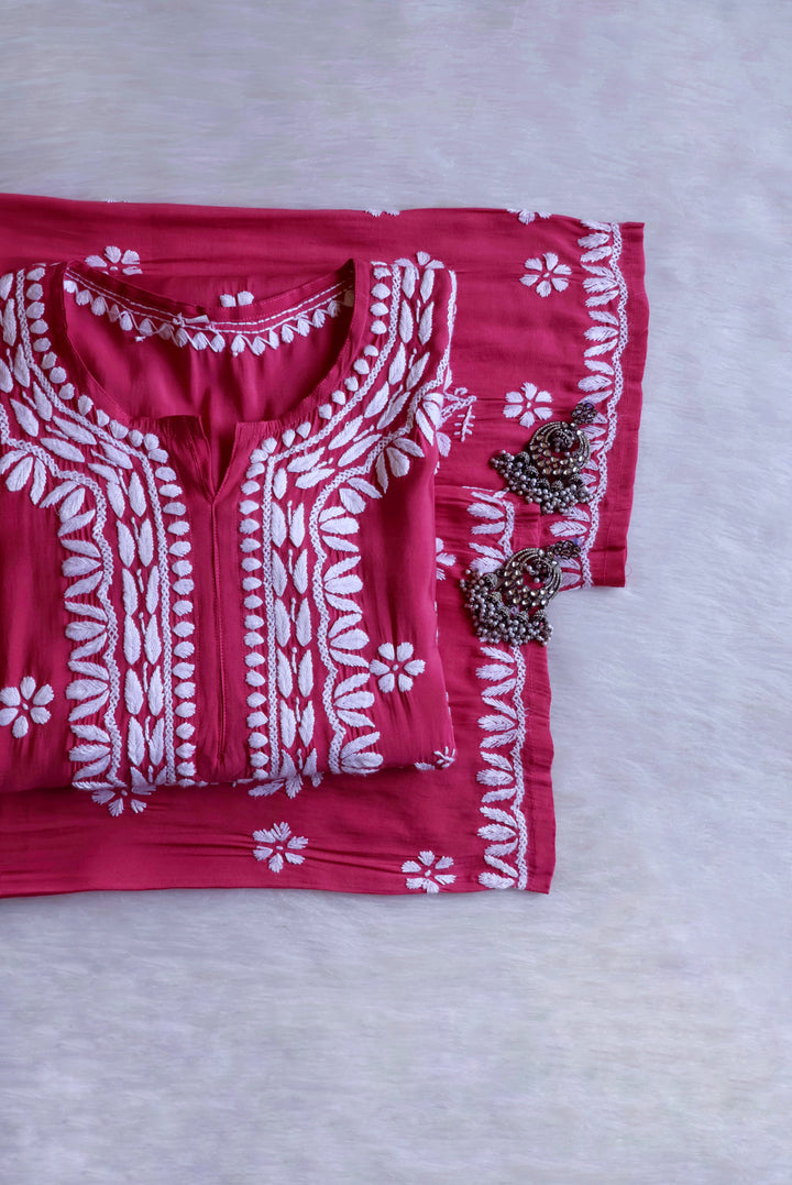 Anaisha Mauve Pink Silk Crepe Kurta set