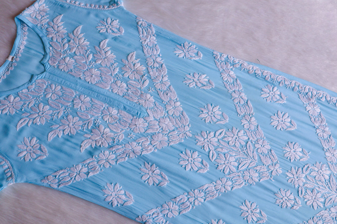 Zahrah Sky Blue Pure Modal set