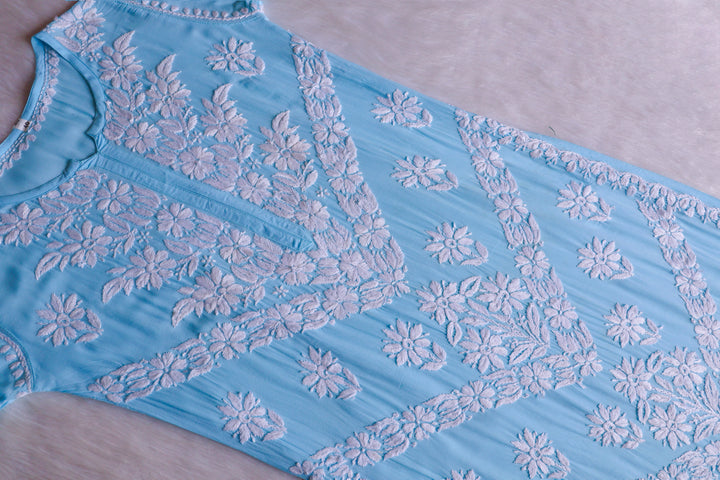 Zahrah Sky Blue Pure Modal set