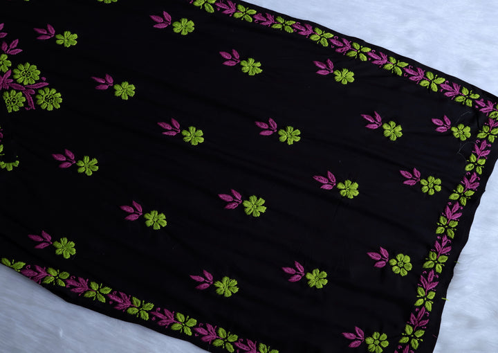 Gulbahaar Black & Lavender Rayon Kurta Set