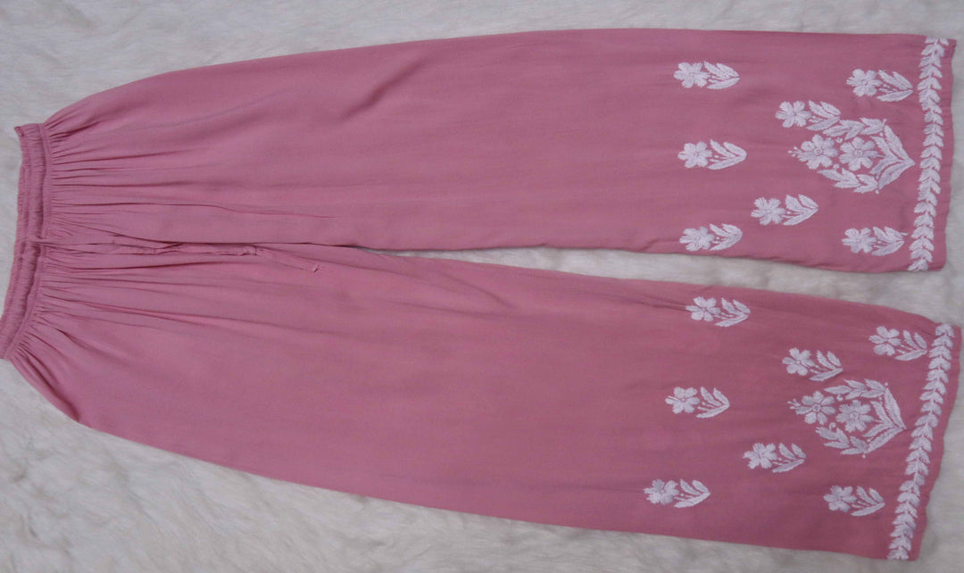 Noura Mauve Pink Rayon Kurta Pant set