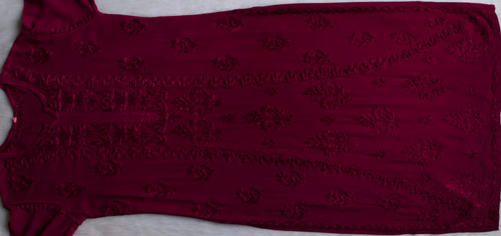 Amirah Deep Plum 2 piece Rayon set