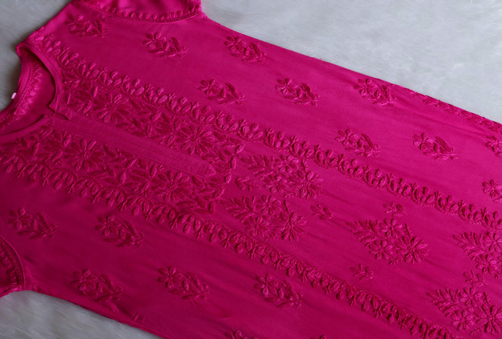 Amirah Fuschia Pink 2 piece Rayon set
