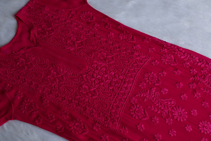 Ayzel Deep Pink Viscose 3 Piece Set