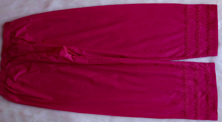 Nazakat Deep Pink Pure Cotton Kurta Set